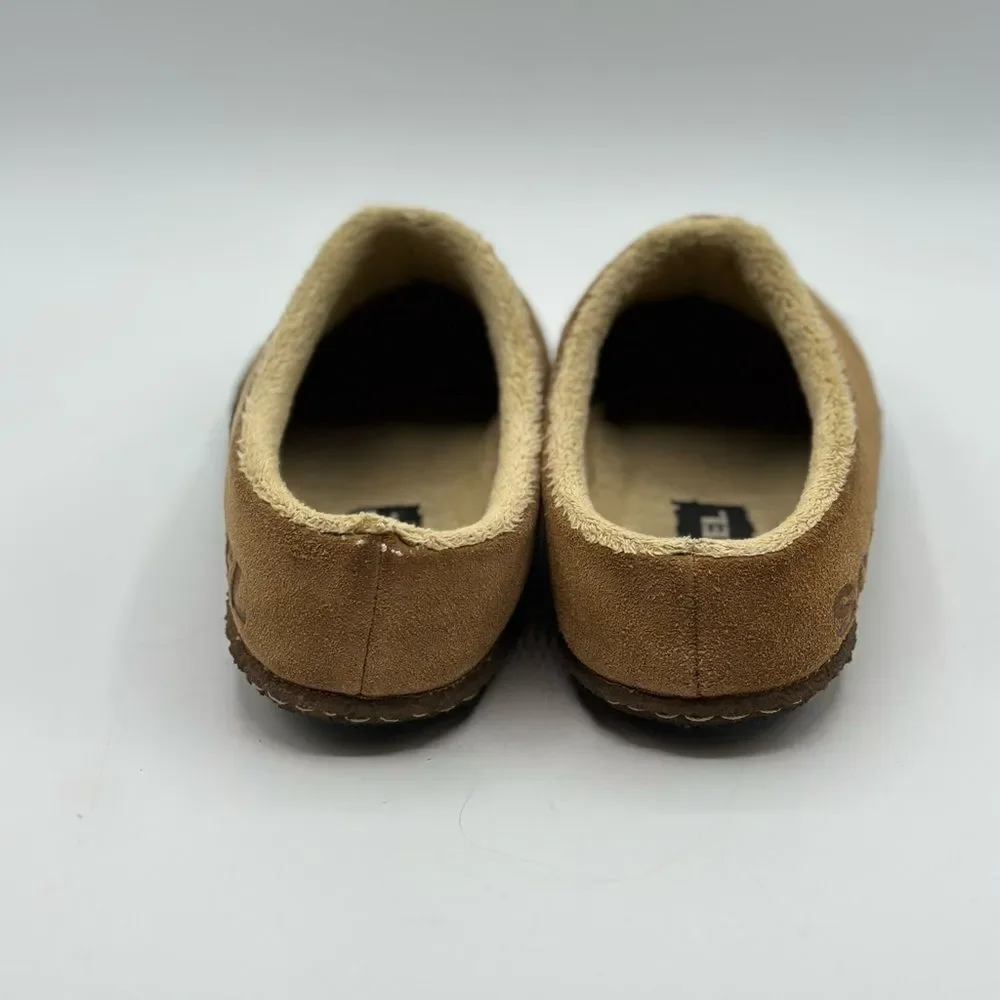 Sorel Lanner Ridge II Youth Slipper Camel Brown Size 2